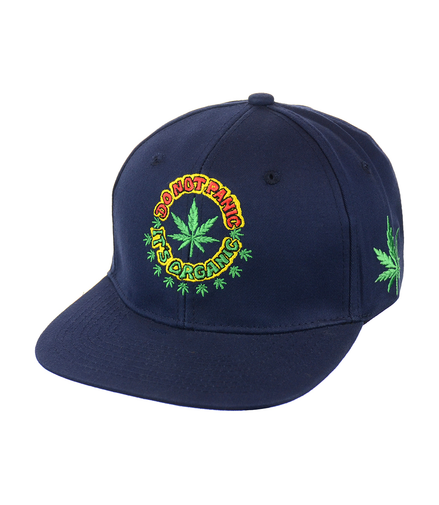 DO NOT PANIC Leaf Embroidered Snapback Hat 100% Cotton