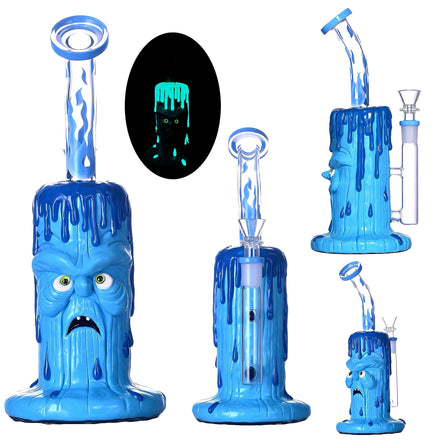 10" Assorted 3D Monster Bong with 14mm Male Bowl