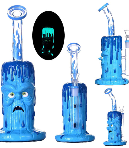 10" Assorted 3D Monster Bong with 14mm Male Bowl