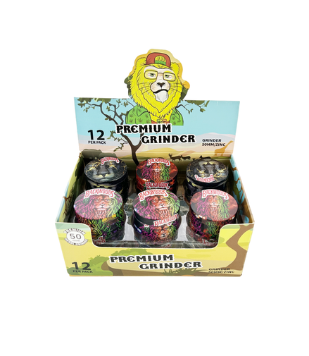 50mm Printed Grinder 4 Parts, 12pcs Display