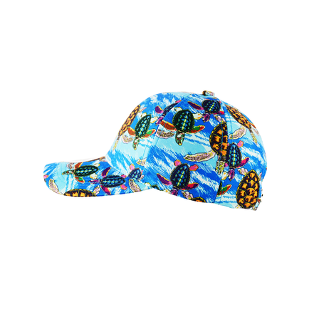 Turtle Ocean Print Baseball Hat Snapback