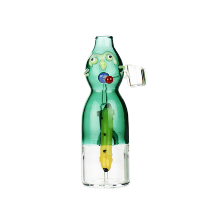 6.5" Water Pipe Rig with Banana Perc and 14mm Male Banger