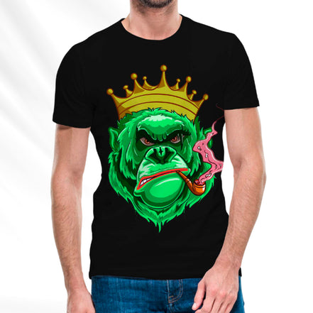 Gorilla T-Shirt Pack of  5 Units 1-M, 1-L, 1-XL, 1-XXL, 1-XXXL -- 60% Cotton 40% Polyester