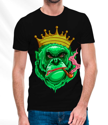 Gorilla T-Shirt Pack of  5 Units 1-M, 1-L, 1-XL, 1-XXL, 1-XXXL -- 60% Cotton 40% Polyester