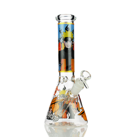 10" Naruto Beaker Decal with 14mm Male Bowl