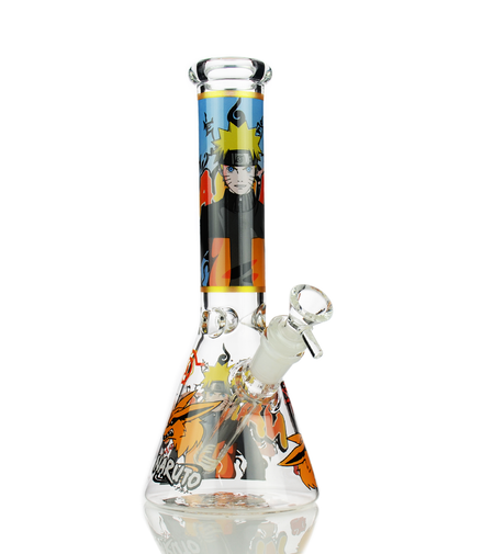 10" Naruto Beaker Decal with 14mm Male Bowl