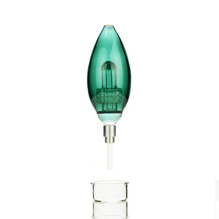 8" Nectar Collector Color Oval Style with Matrix Perc and Ceramic Tip