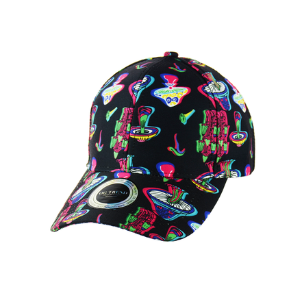 Mushrooms Print Baseball Hat Snapback