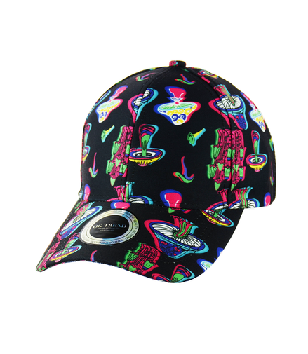 Mushrooms Print Baseball Hat Snapback