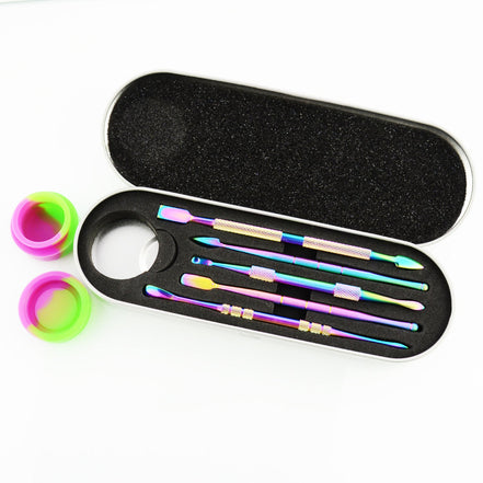 Rainbow color Metal Dab Tool Kit