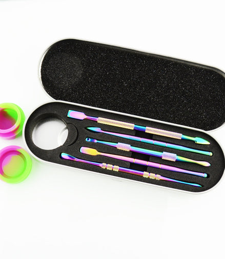 Rainbow color Metal Dab Tool Kit