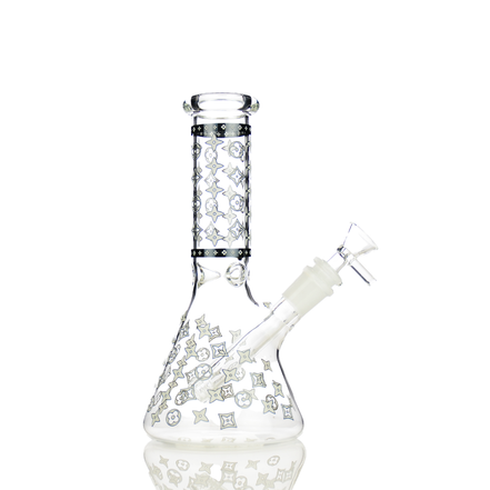 8" Assorted Design Glow In The Dark Beaker