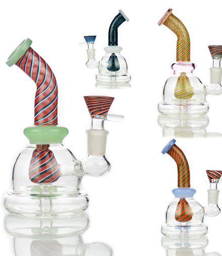 6" Reversal Water Pipe with Reversal Shower and 14mm Male Bowl