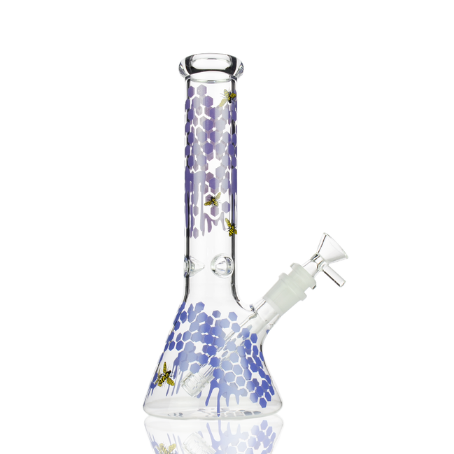10" Honey Bee Beaker Slime Decal with 14mm Bowl