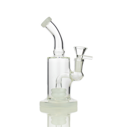 6" Water Pipe Bong with Round Shower with 14mm Male Bowl