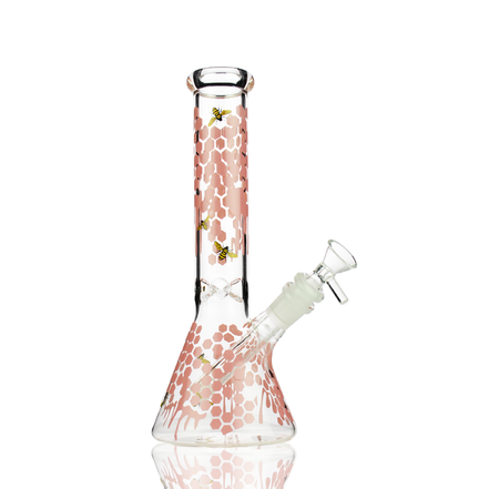 10" Honey Bee Beaker Slime Decal with 14mm Bowl