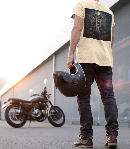 OFF-WHITE "RIDER'S" Half Sleeve T-shirt Printed - 93% Cotton 7% Elastic