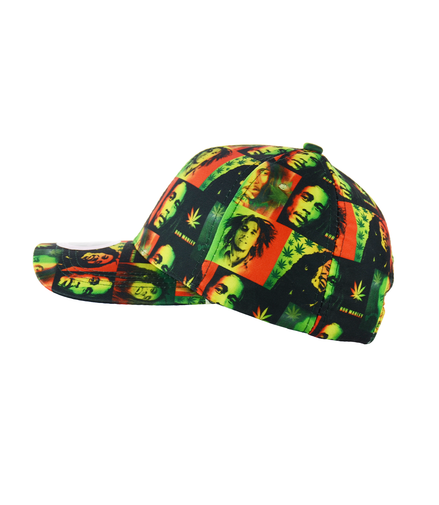 Rasta Color Print Baseball Hat Snapback