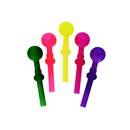 5" Frosted Glass Color Tube Oil Burner