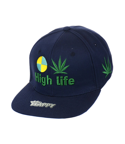 High Life Hat Embroidered Snapback
