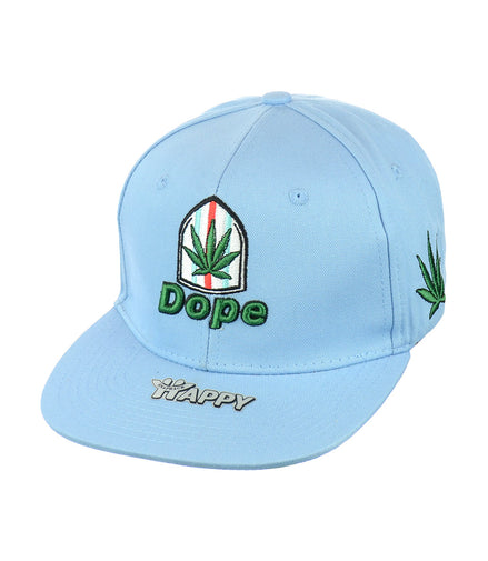 DOPE LEAF Embroidered Snapback Hat 100% Cotton