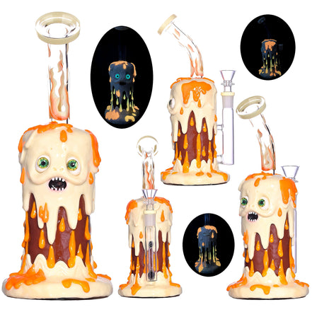 10" Assorted 3D Monster Bong with 14mm Male Bowl