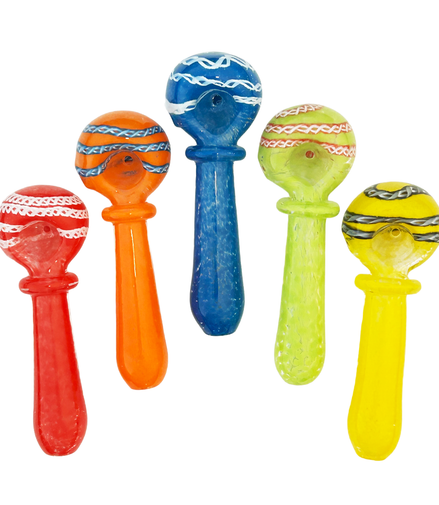 4" Twisting Ring Design Hand Pipe Spoon