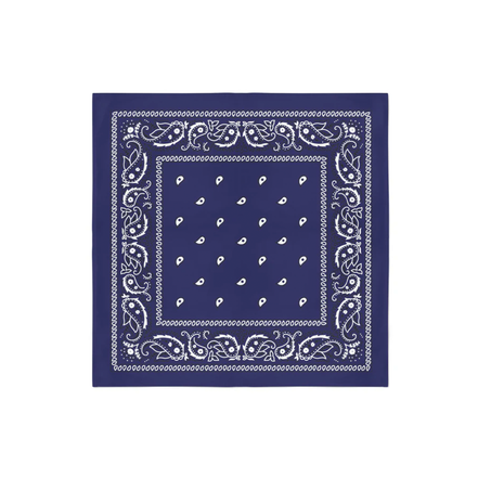 Bandana Navy Blue Color 100% Cotton (22" x 22")- Pack of 12