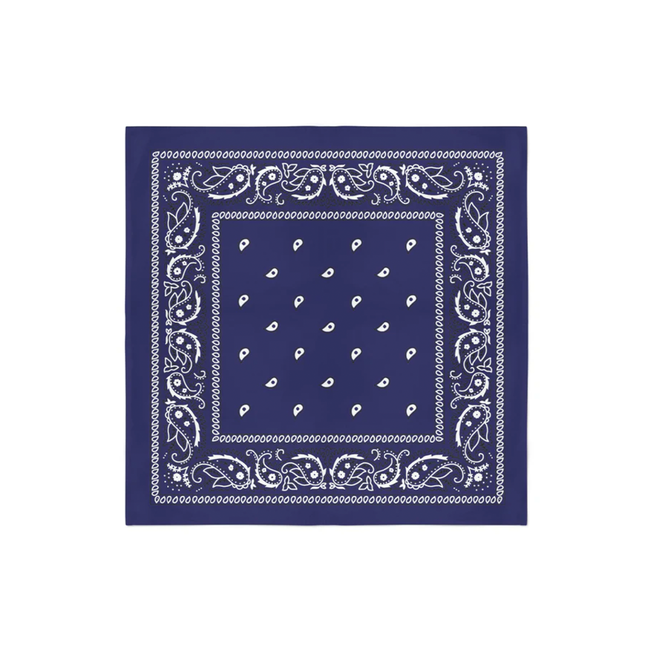 Bandana Navy Blue Color 100% Cotton (22" x 22")- Pack of 12