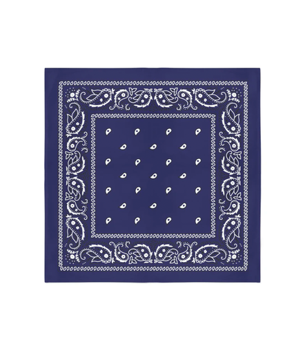 Bandana Navy Blue Color 100% Cotton (22" x 22")- Pack of 12