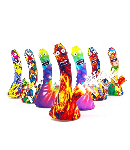 5.5" Silicone Pickle Beaker with 14mm Male Bowl