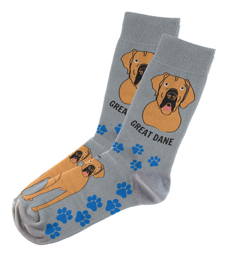 Great Dane Socks Unisex Unique Fun Design   Fits All, 70% Cotton, 25% Spandex, 5% Elastic