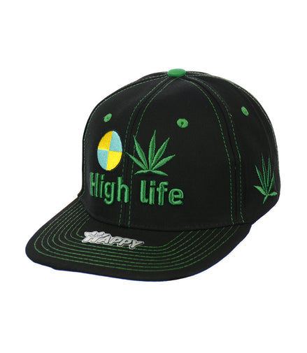 High Life Hat Embroidered Snapback