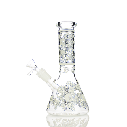 8" Assorted Design Glow In The Dark Beaker