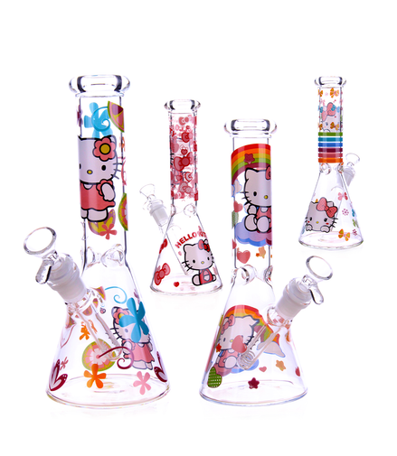 10" Decal Beaker with 14mm Male Bowl