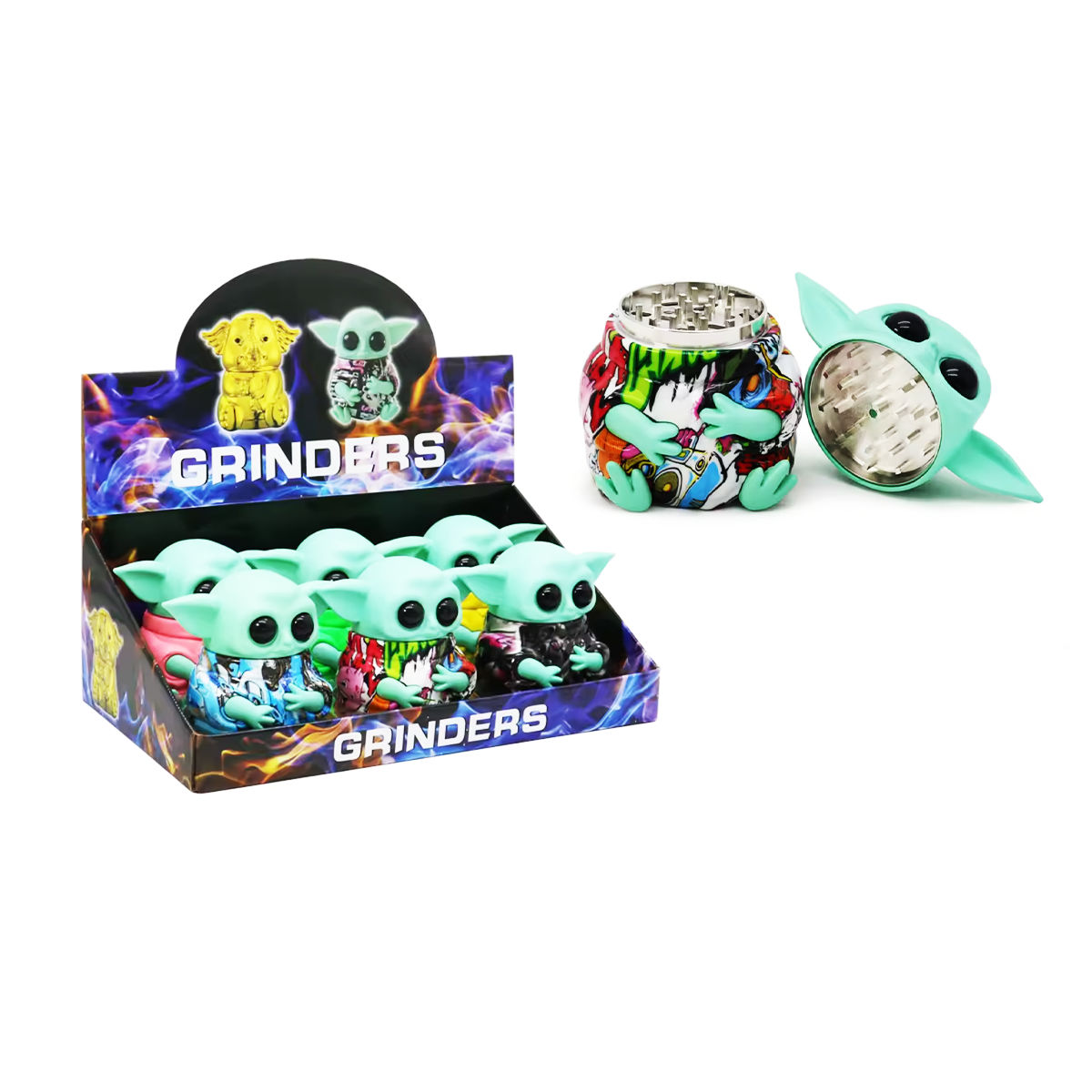 63mm Yoda Grinder - Display of 6 Units