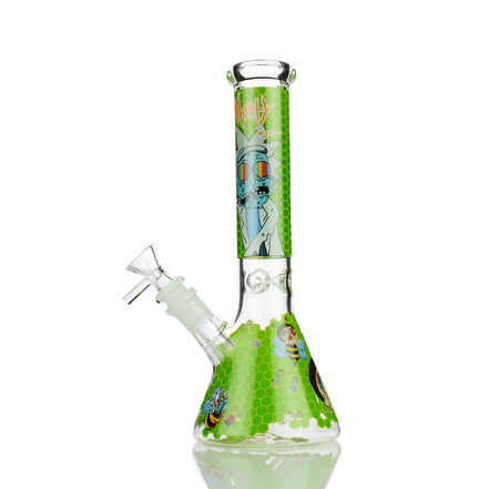 10" R&M Decal Beaker with 14mm Male Bowl