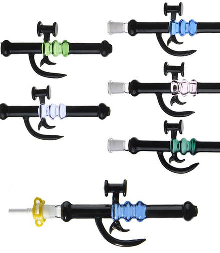 8" Glass Sniper Nectar Collector with 10mm Ceramic Nail