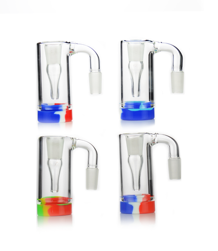 14mm 90° Ash Catcher Reclaimer Bong Attachment Silicone Jar Container