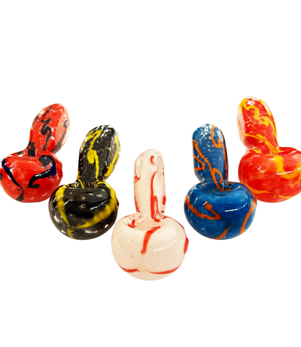 3.5" Square Pressed Handle Hand Pipe Spoon