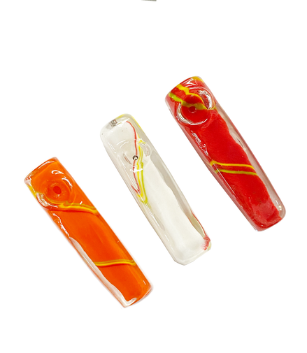 4.5" Square Design Color Glass Frit Art