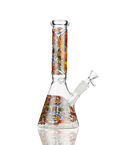 10" Day of The Dead Beaker with 14mm Male Bowls