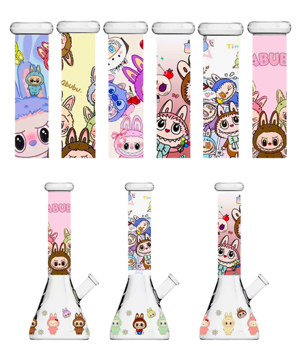 10" Labubu Beaker Glow in The Dark with 14mm Male Bowl