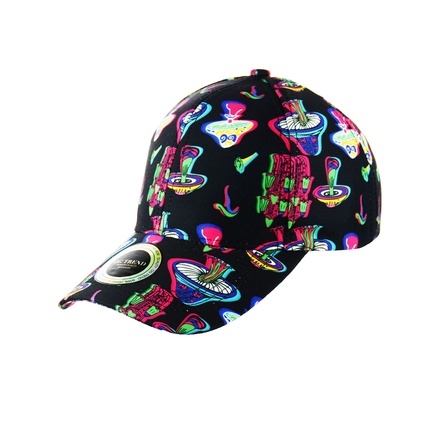 Mushrooms Print Baseball Hat Snapback
