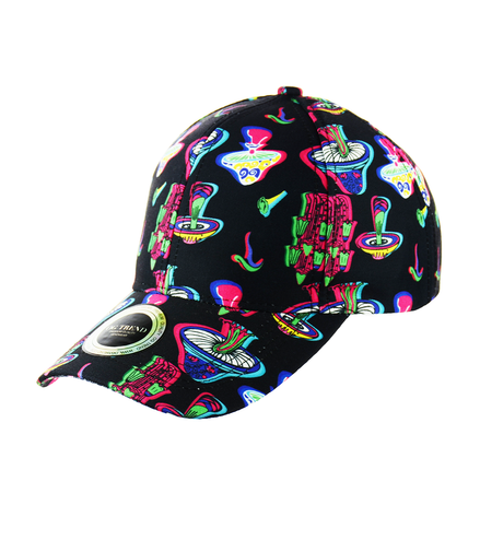 Mushrooms Print Baseball Hat Snapback