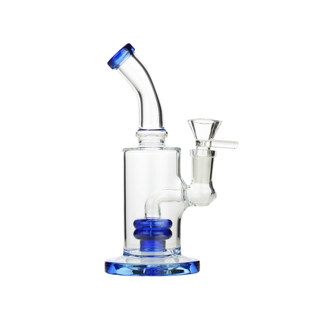 6" Water Pipe Bong with Round Shower with 14mm Male Bowl