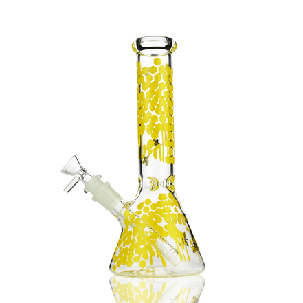 10" Honey Bee Beaker Slime Decal with 14mm Bowl