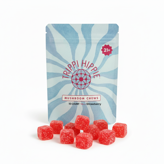 MUSHROOM CHEWS 10 CHEWS PER PACK - Strawberry