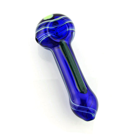 5" Blue Dicro Spoon Hand Pipe Approx 110g - LA Wholesale Kings