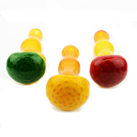 4.5" Hand Pipe Honey Head Art Spoon - LA Wholesale Kings